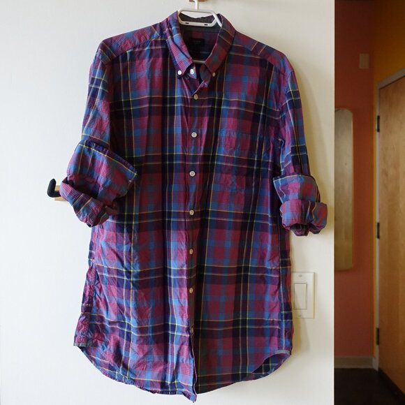 Lot of 8 J.Crew mens Tall Large L LT cotton casual workwear office shirts - Picture 6 of 16